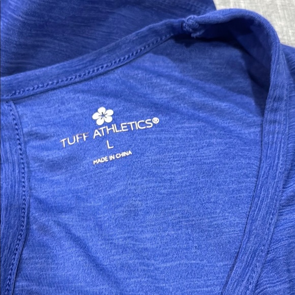 Tuff Athletics Blue Cap Sleeve Relaxed Tee - Picture 3 of 3